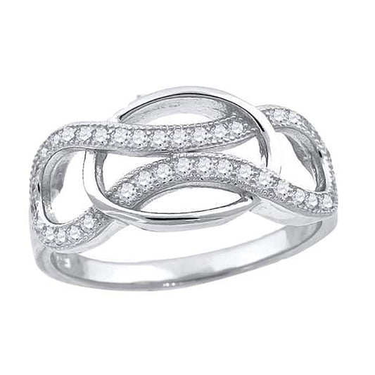 925-Cz Fashion Ring-Sz6