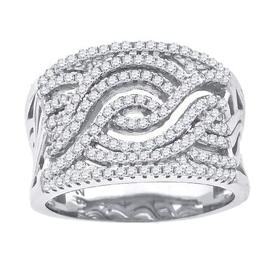 925-Cz Fashion Ring-Sz6