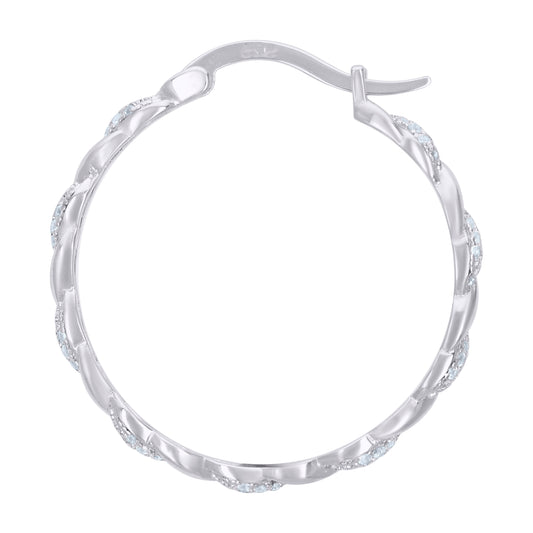 925 Sterling Silver Hoop Earring