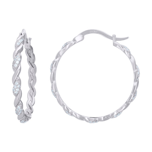 925 Sterling Silver Hoop Earring