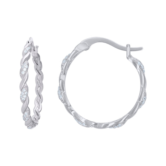 925 Sterling Silver Hoop Earring