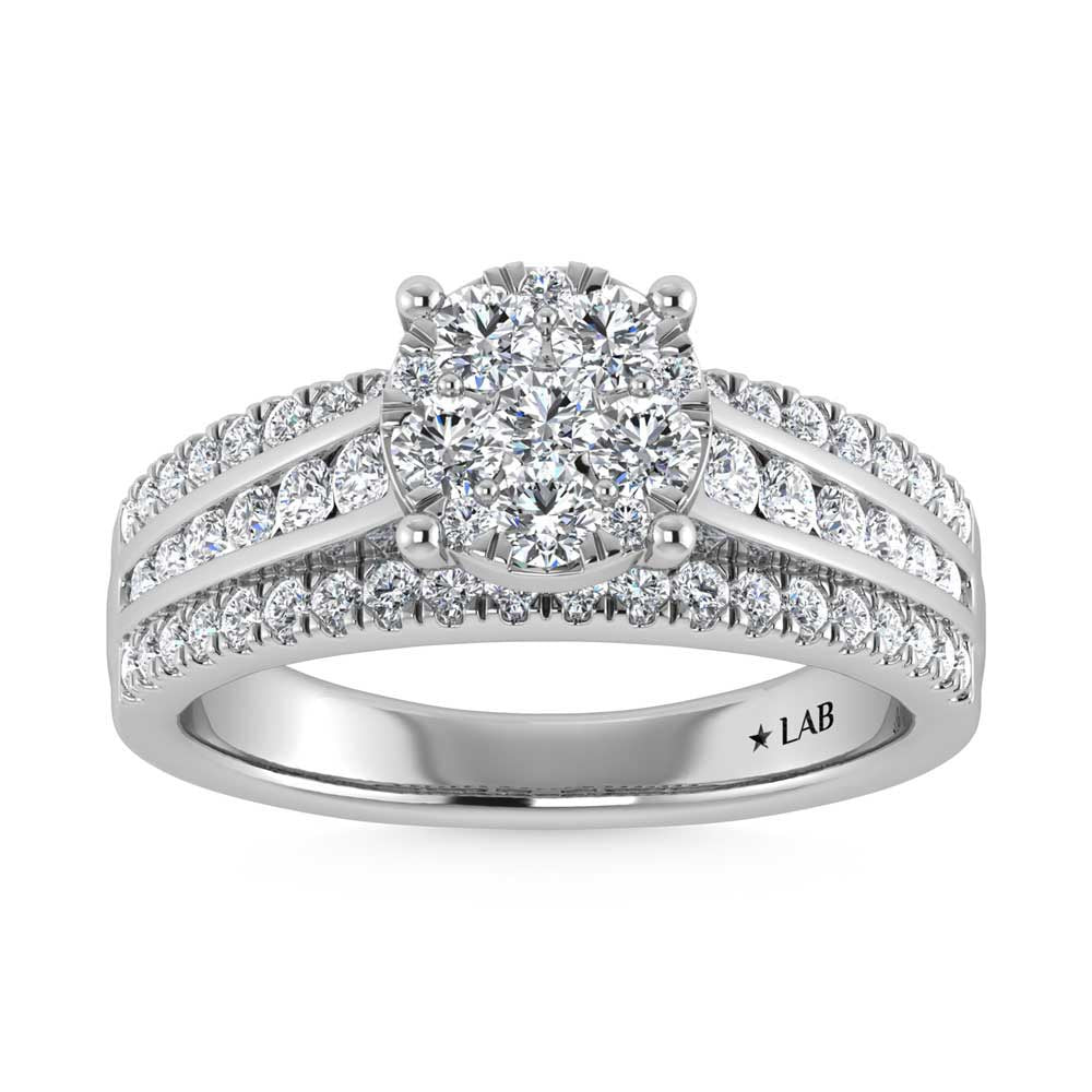 10K White Gold 1 Ct.Tw. Diamond Engagement Ring