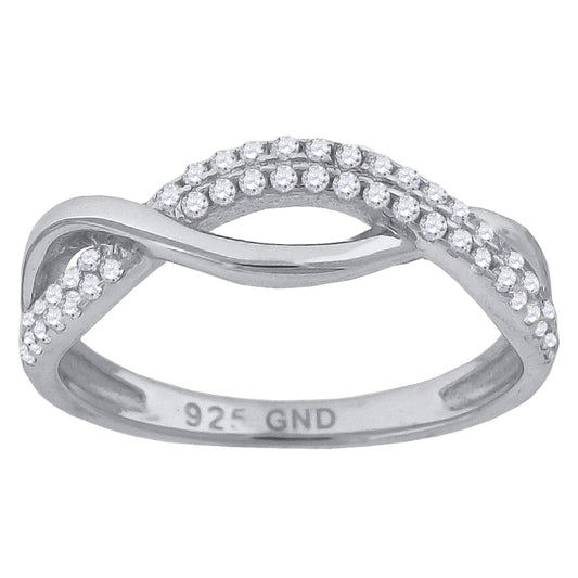 925 Sterling Silver Cz Ring S6