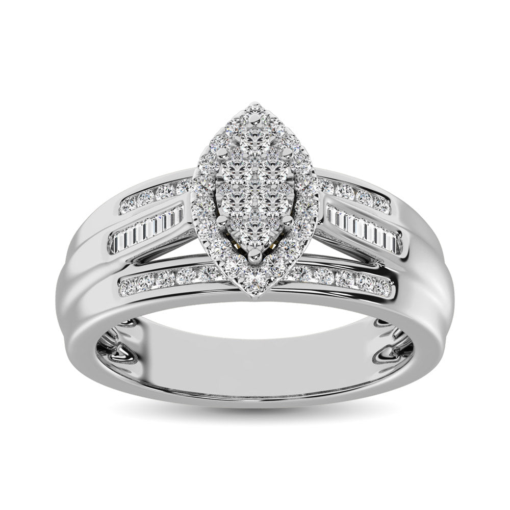 10K White Gold 1 Ct.Tw. Diamond Engagement Ring