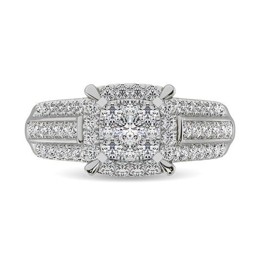 Diamond 1 Ct.Tw. Engagement Ring in 10K White Gold