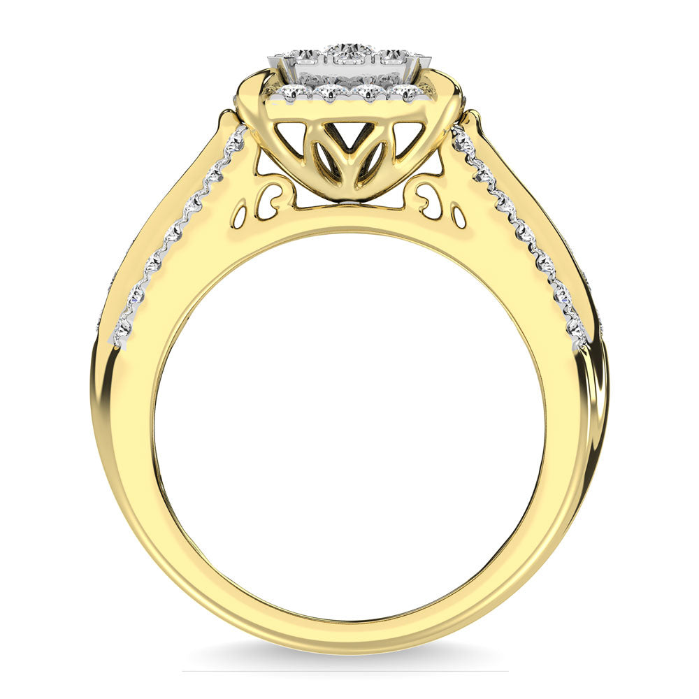 Diamond 1 Ct.Tw. Engagement Ring in 10K Yellow Gold