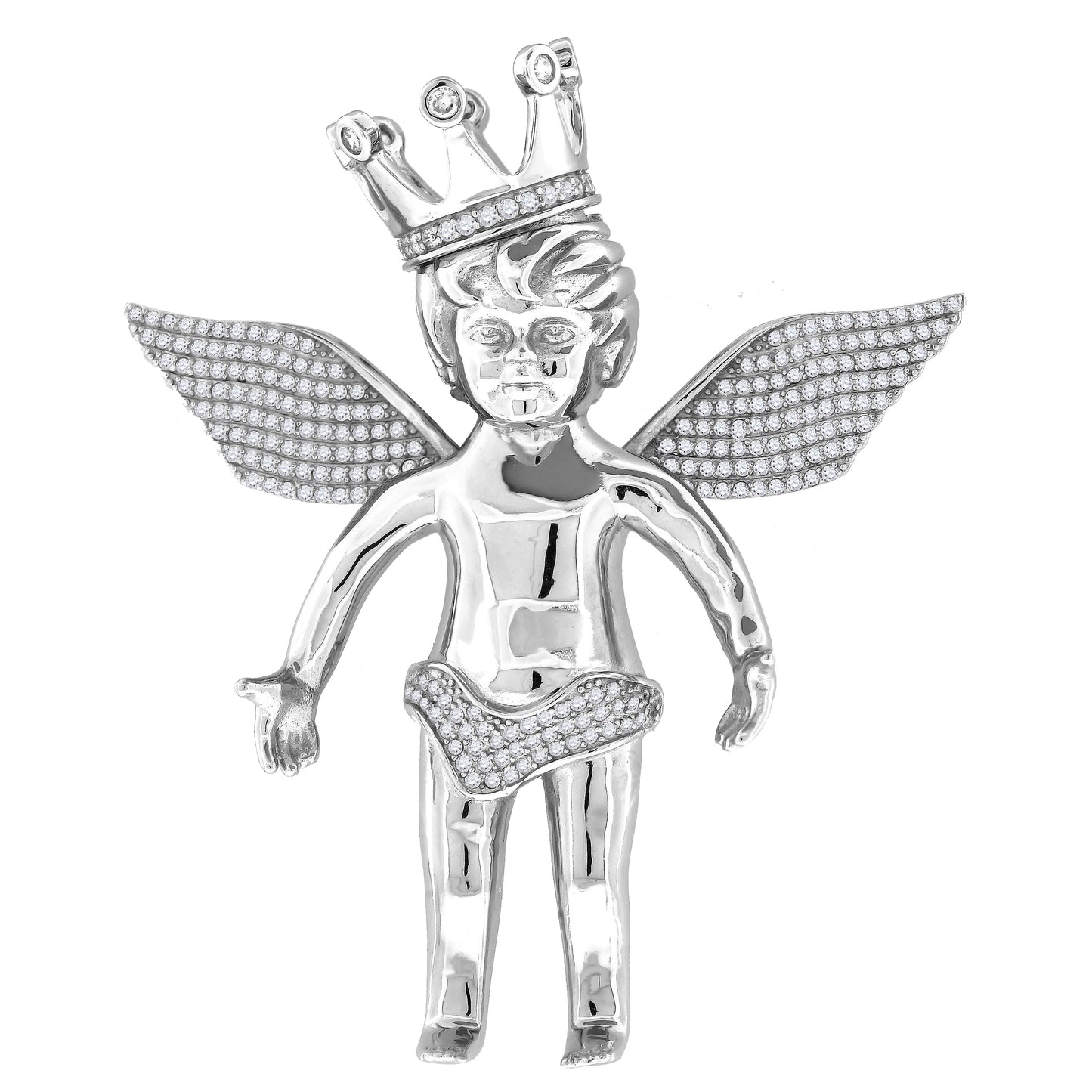 925-Cz Angel Charm