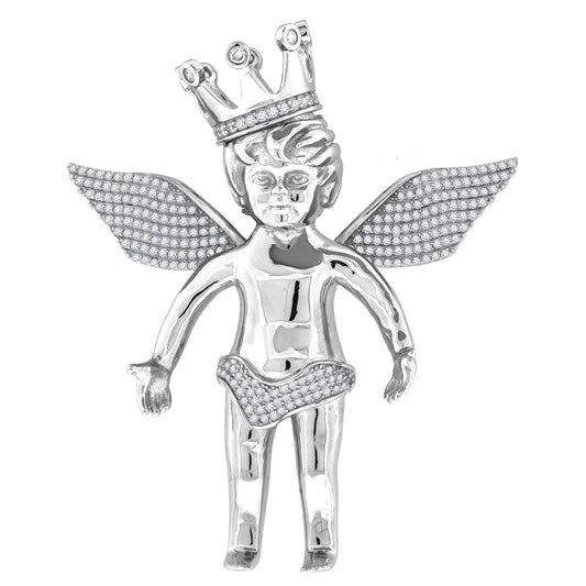 925-Cz Angel Charm