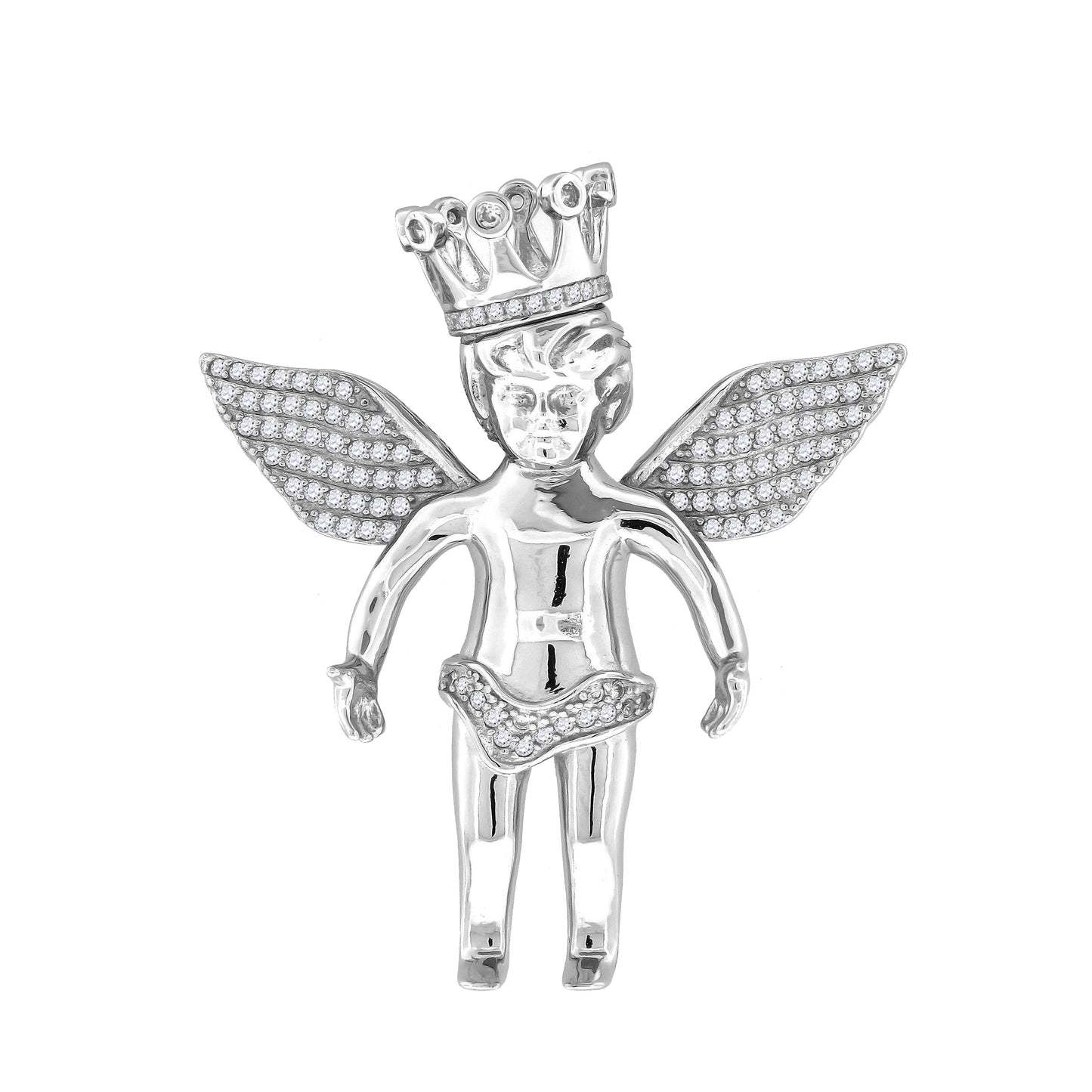 925-Cz Angel Charm