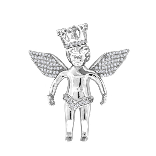 925-Cz Angel Charm