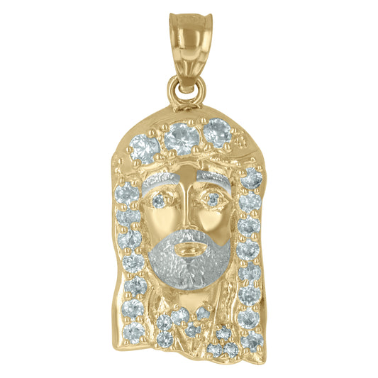 10Kt Gold Cz Pendant