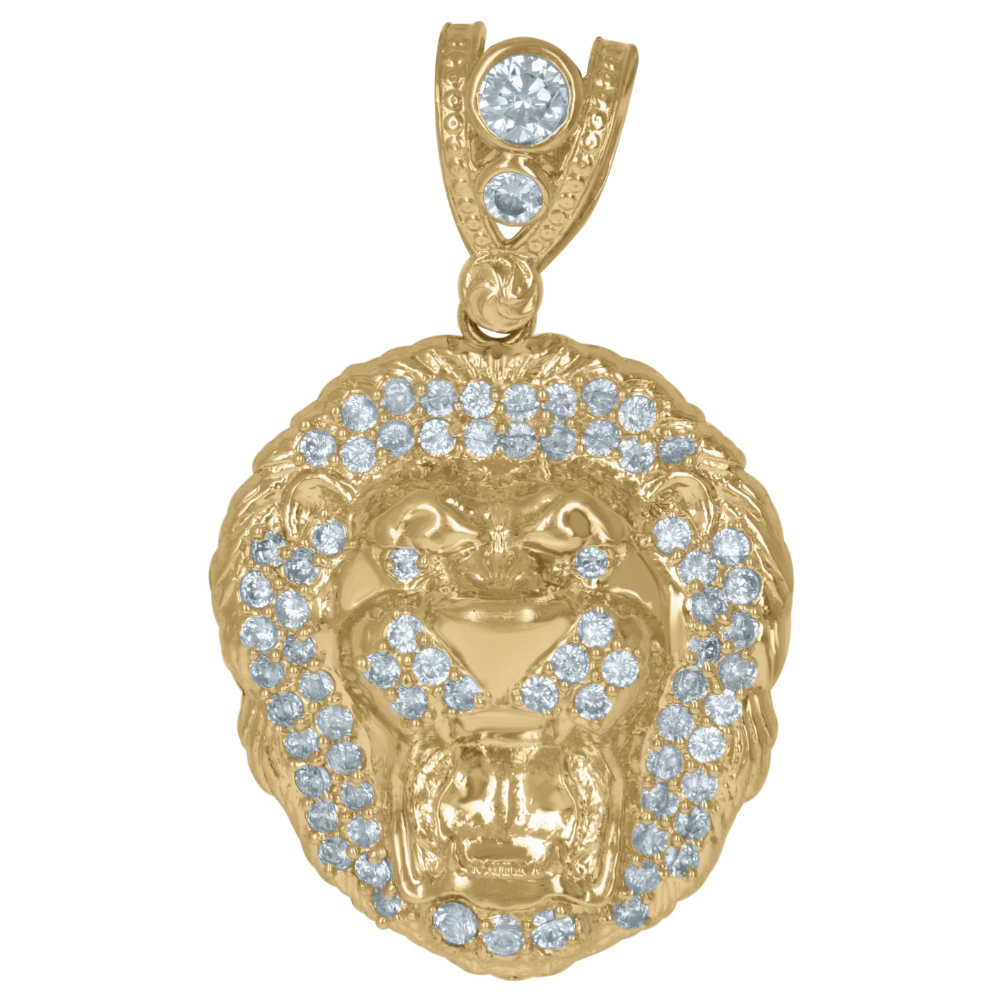10Kt Gold Cz Pendant