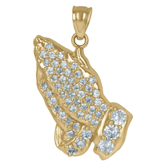 10Kt Gold Cz Pendant