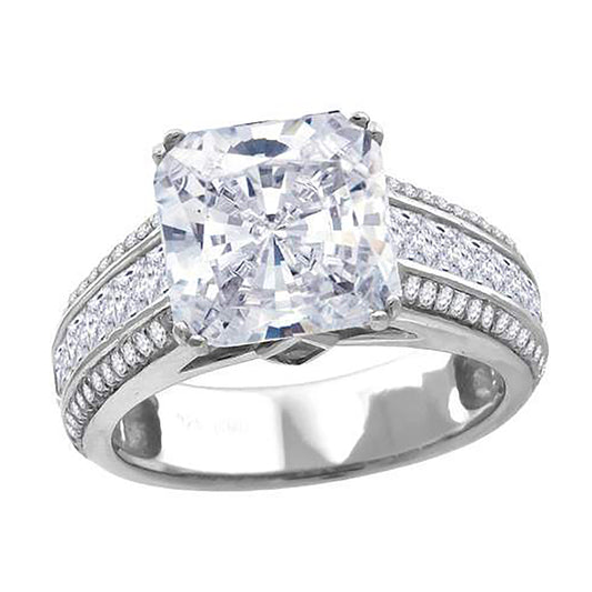 925-Ladies Fancy Cz Rings-Sz6