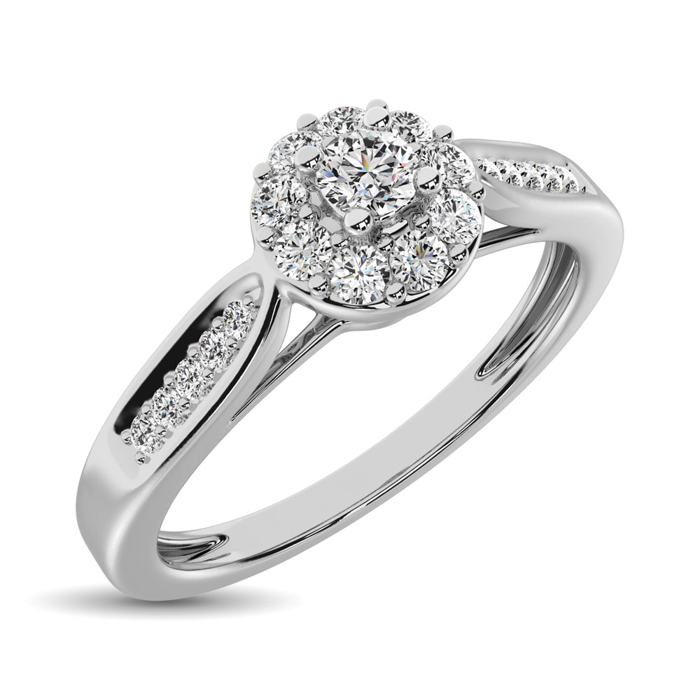 10K White Gold 1/4 Ct.tw Diamond Promise Ring