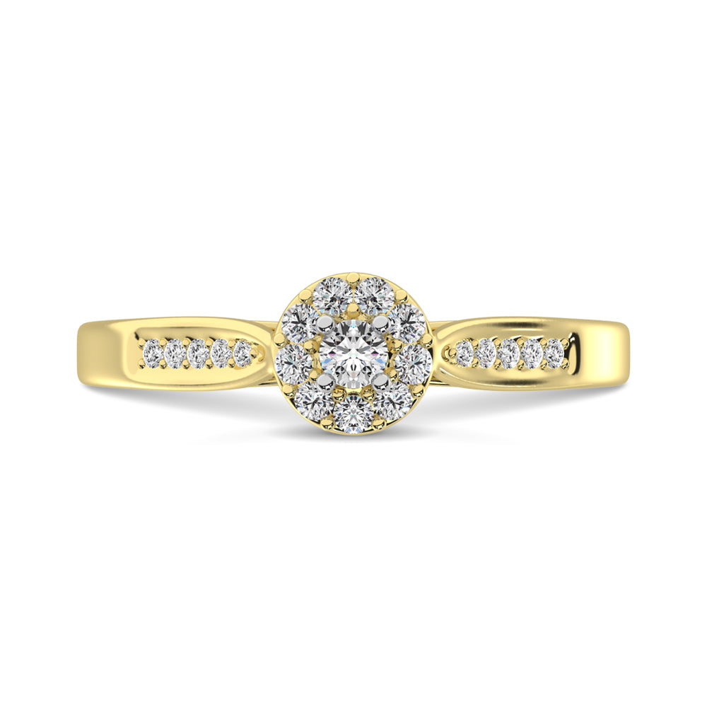 10K Yellow Gold 1/4 Ct.tw Diamond Promise Ring