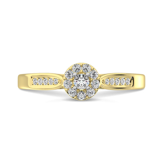 10K Yellow Gold 1/4 Ct.tw Diamond Promise Ring
