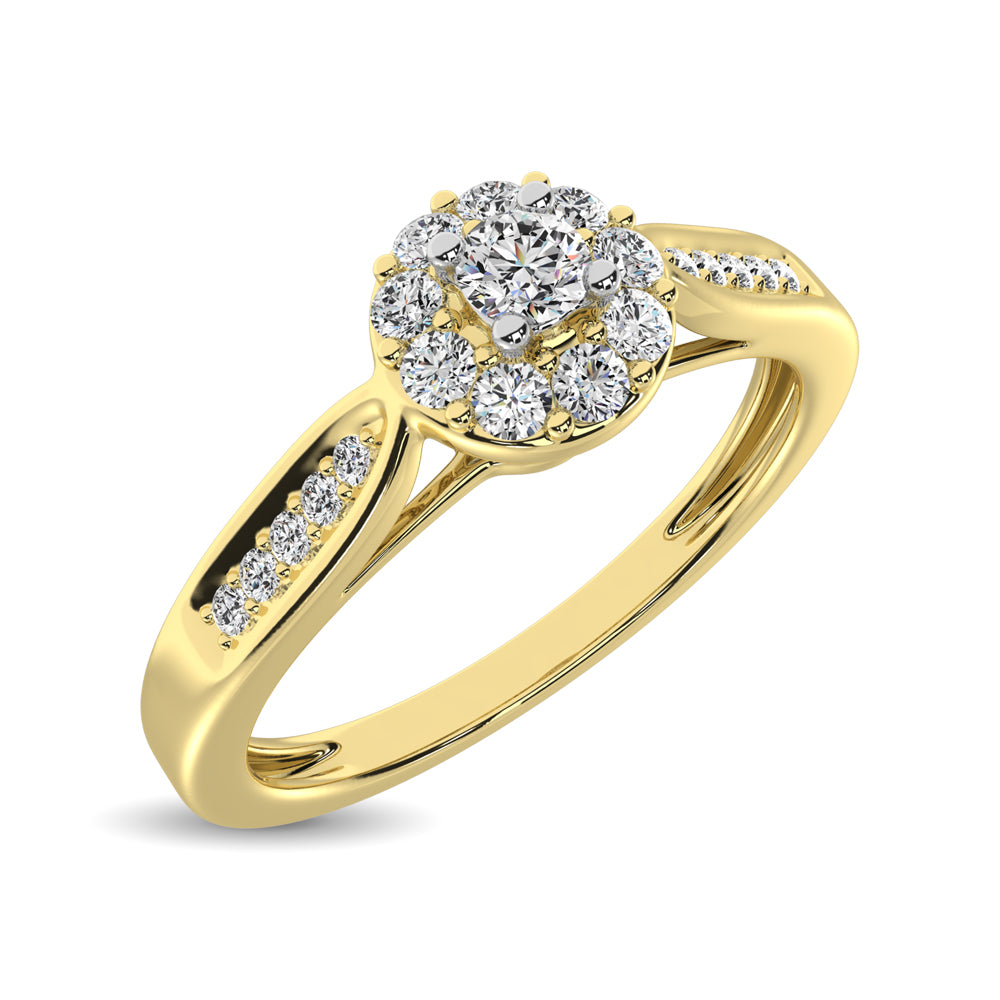 10K Yellow Gold 1/4 Ct.tw Diamond Promise Ring