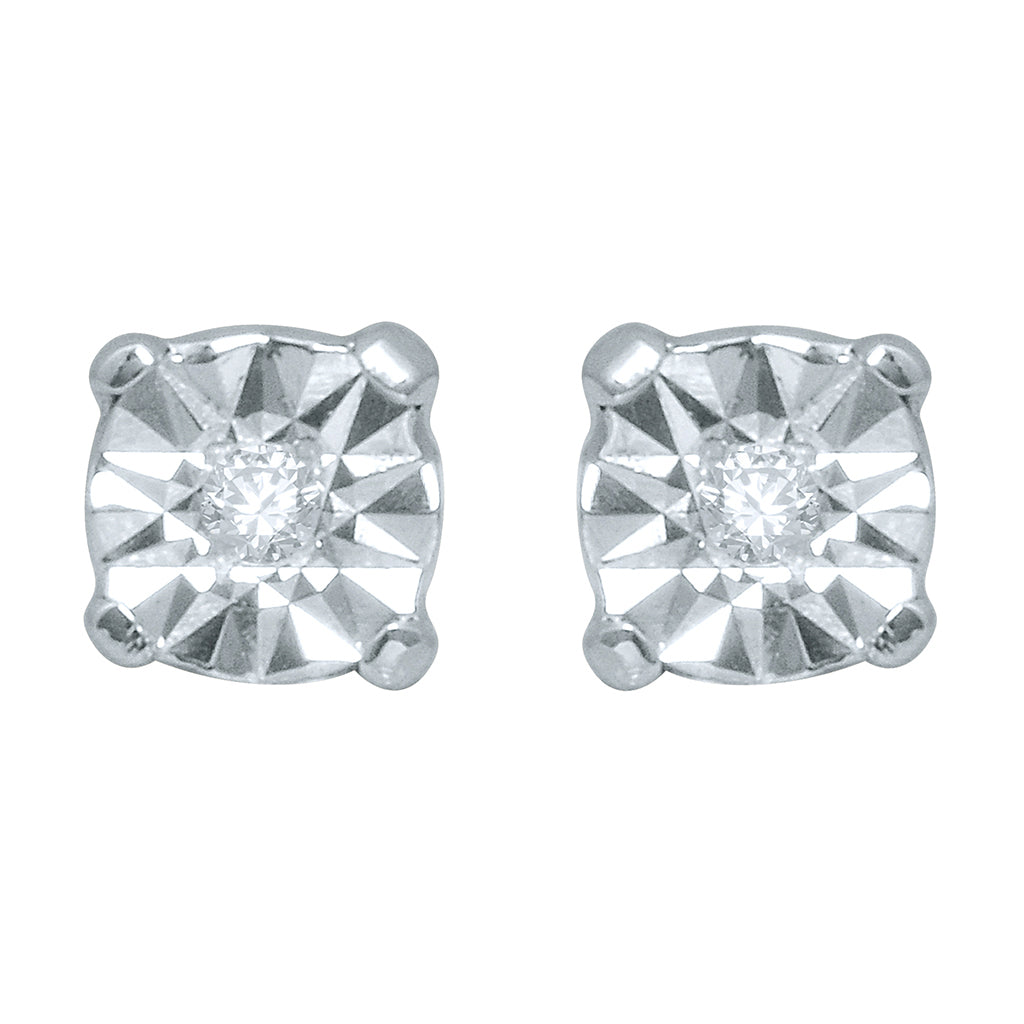 925 SS 0.01CT D-EARRING RDS FANUK