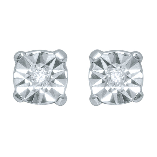 925 SS 0.01CT D-EARRING RDS FANUK