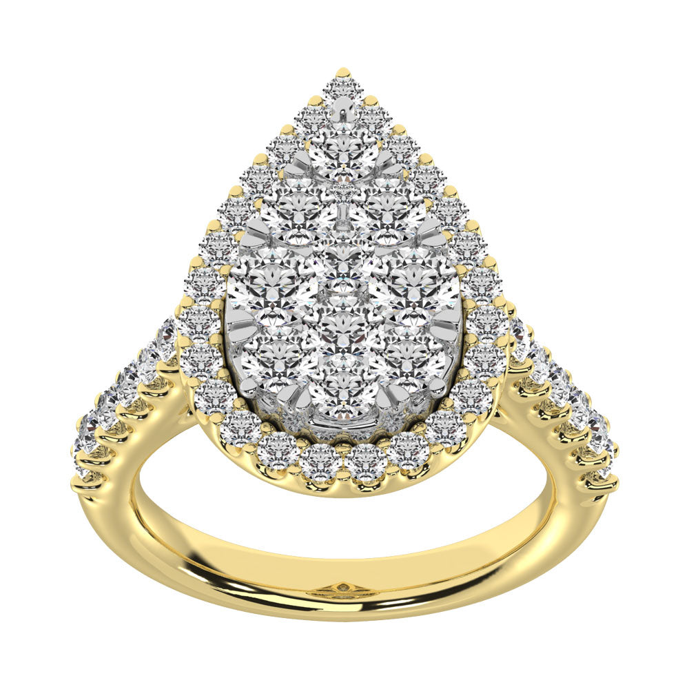 14K Yellow Gold 1 Ct.tw Diamond Fashion Ring