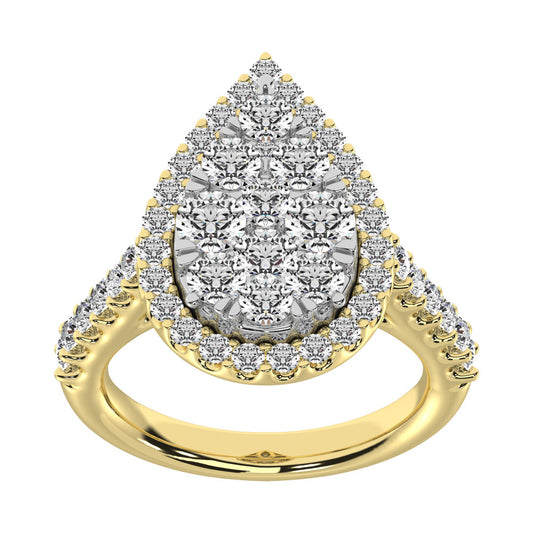 14K Yellow Gold 1 Ct.tw Diamond Fashion Ring