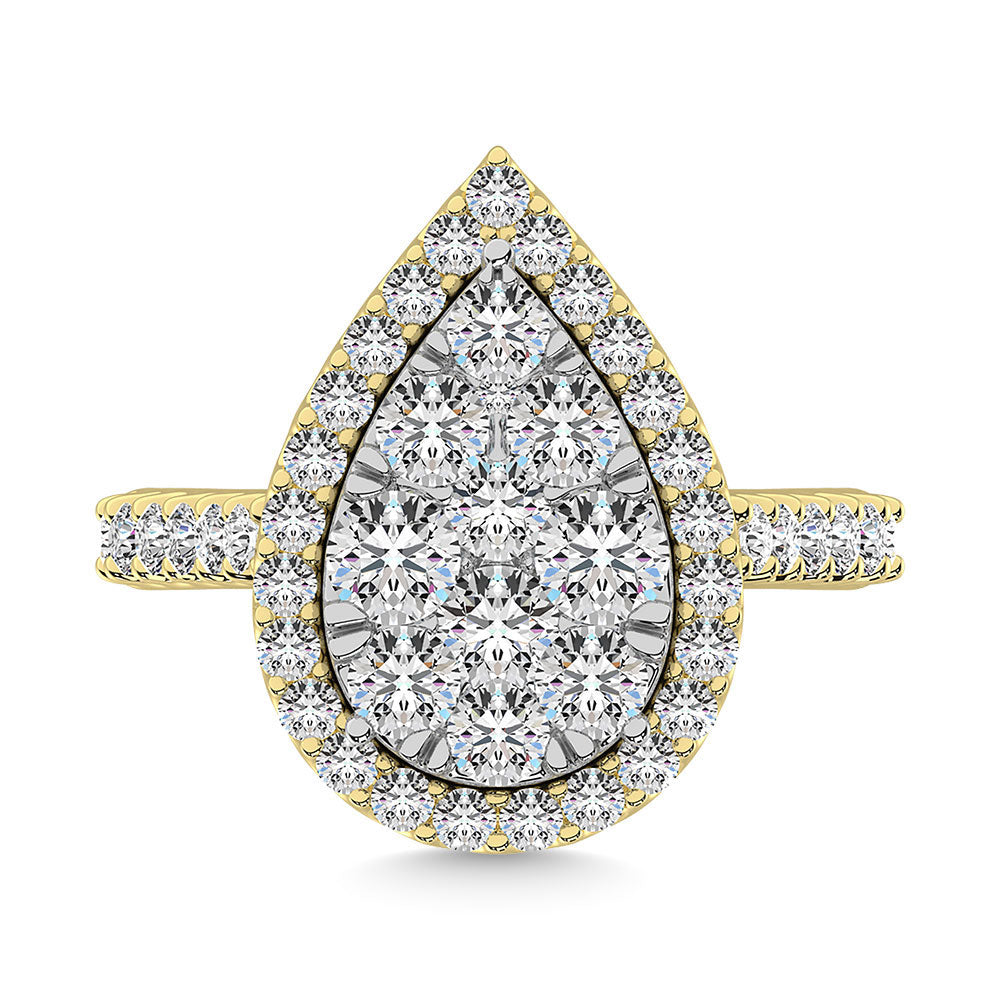 14K Yellow Gold 1 Ct.tw Diamond Fashion Ring