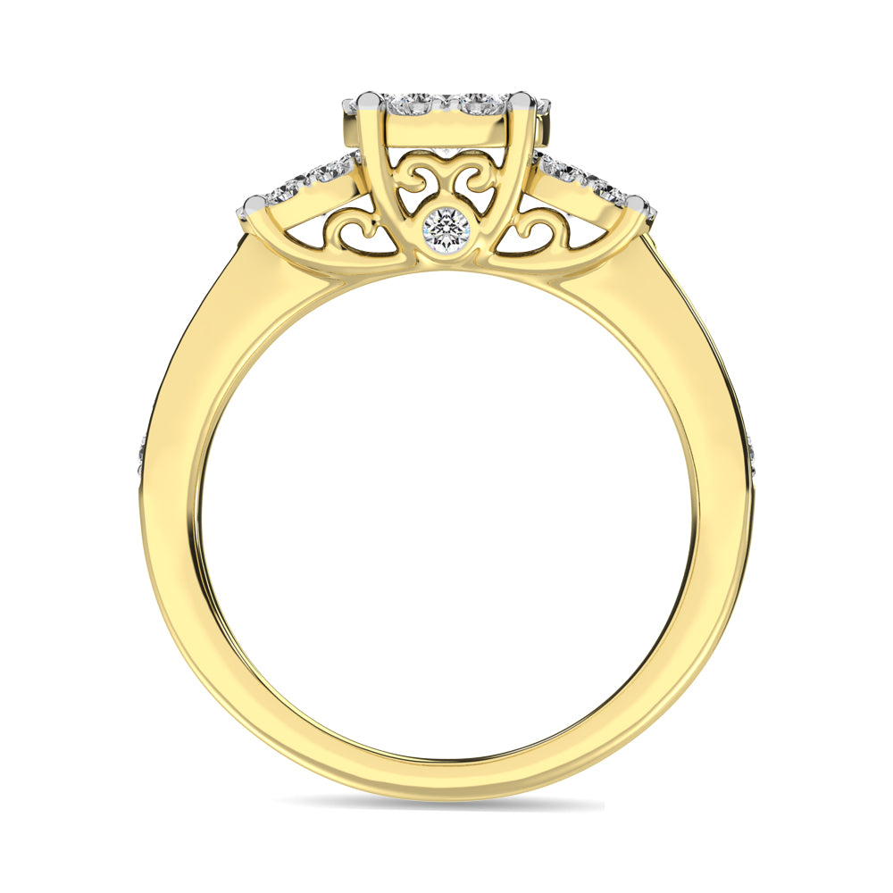 Diamond 3/4 Ct.tw Round-cut Engagement Ring in 14K White Gold