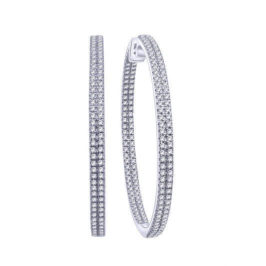 925 SS 0.10CT D-EARRING RDS MP