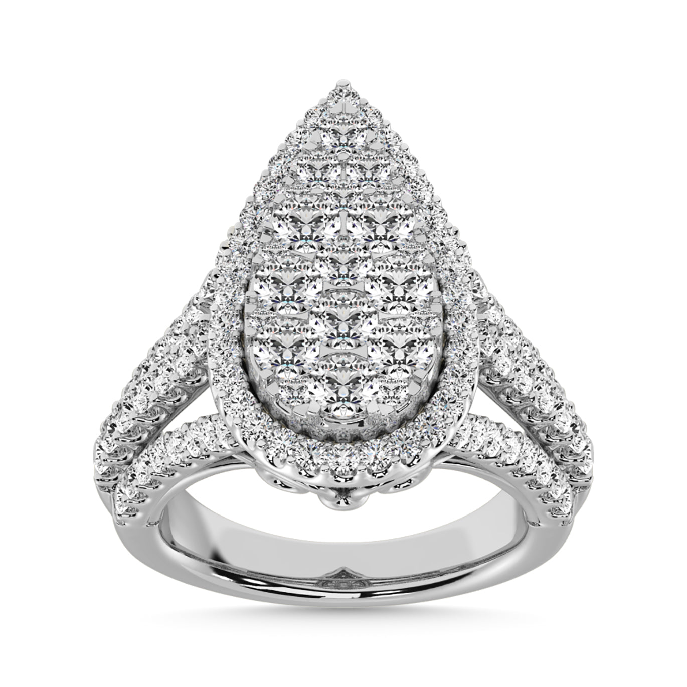 Diamond 2 7/8 Ct.Tw. Engagement Ring in 14K White Gold