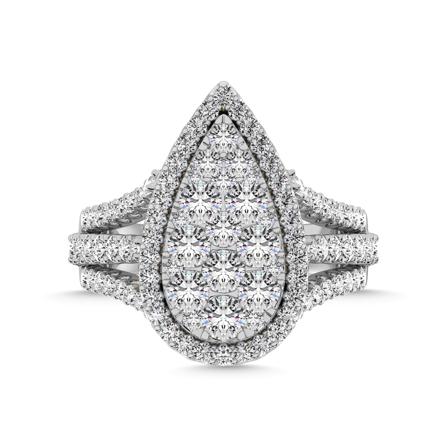 Diamond 2 7/8 Ct.Tw. Engagement Ring in 14K White Gold