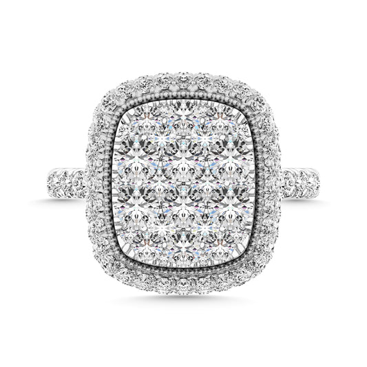 Diamond 3 Ct.Tw. Engagement Ring in 14K White Gold