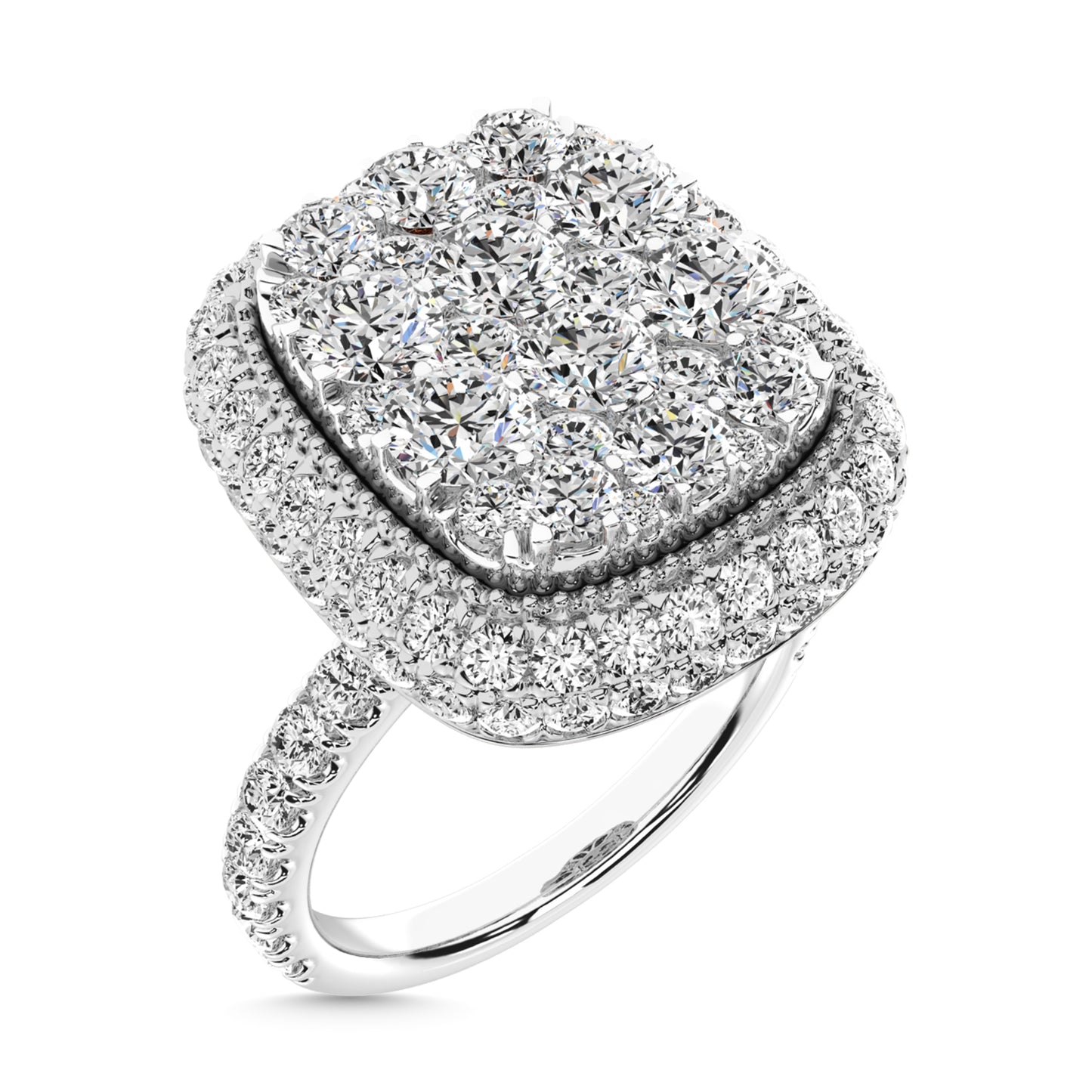 Diamond 3 Ct.Tw. Engagement Ring in 14K White Gold