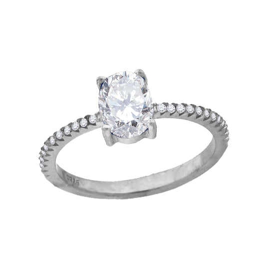 925-Cz Fashion Ring-Sz6