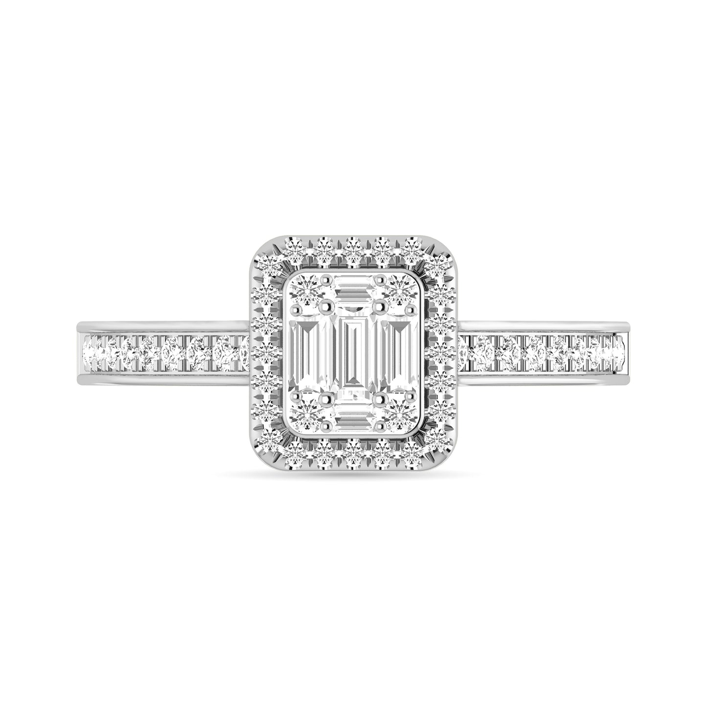 Diamond 1/2 Ct.Tw. Engagement Ring in 14K White Gold