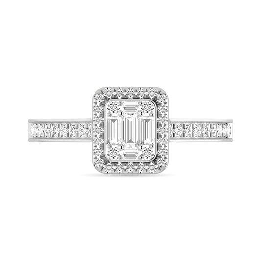 Diamond 1/2 Ct.Tw. Engagement Ring in 14K White Gold