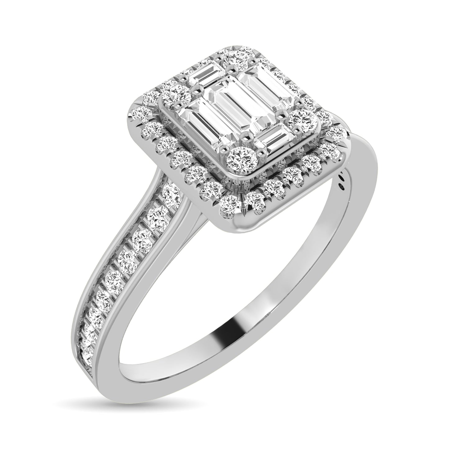 Diamond 1/2 Ct.Tw. Engagement Ring in 14K White Gold