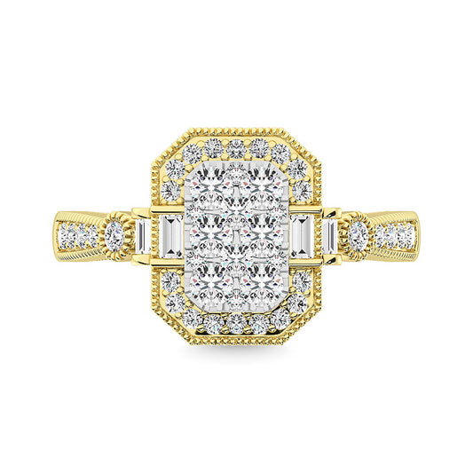 Diamond 7/8. Ct.Tw. Engagement Ring in 14K Two Tone Gold