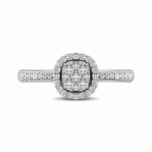 14K White Gold 1/3 Ct.Tw. Diamond Fashion Ring