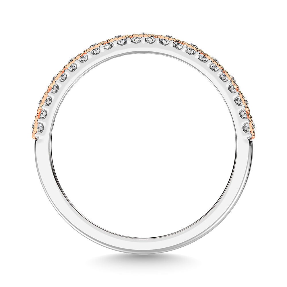 10K Two Tone Gold Square and Marquise Frame 2/5 Ct.Tw. Diamond Fashion Ring