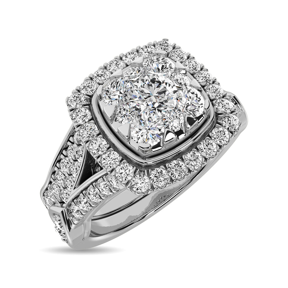 Diamond 1 1/4 Ct.tw Bridal Ring in 14K White Gold