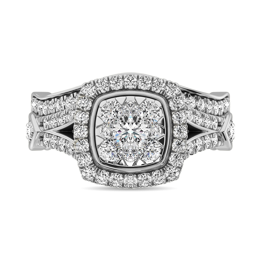 Diamond 1 1/4 Ct.tw Bridal Ring in 14K White Gold