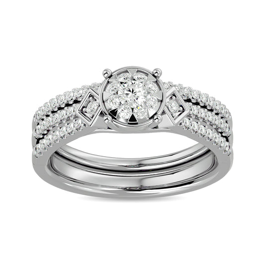Diamond 1/2 Ct.tw Bridal Ring in 14K White Gold