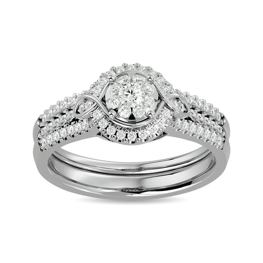 Diamond 1/2 Ct.tw Bridal Ring in 14K White Gold