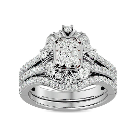 Diamond 1 Ct.tw Bridal Ring in 14K White Gold