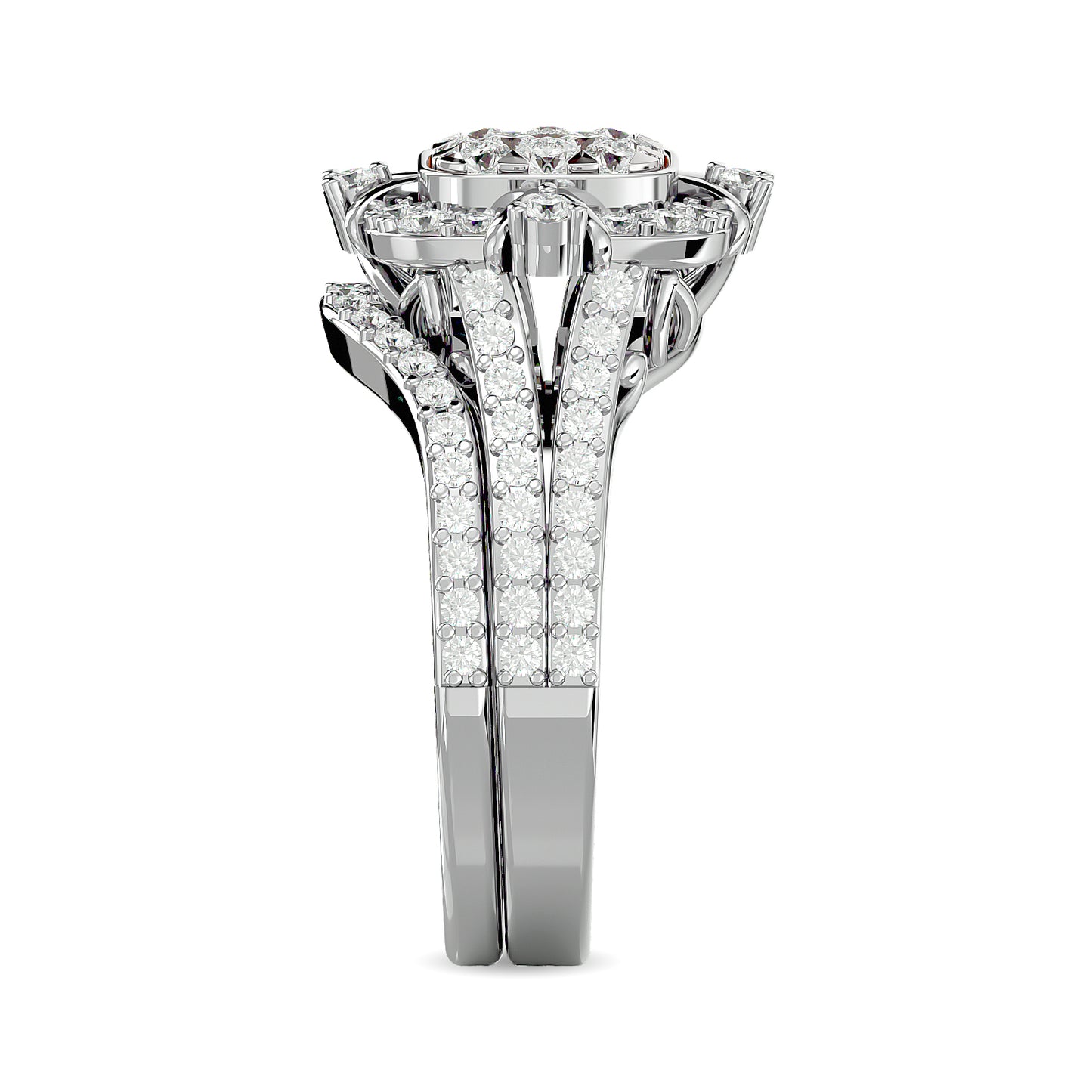 Diamond 1 Ct.tw Bridal Ring in 14K White Gold