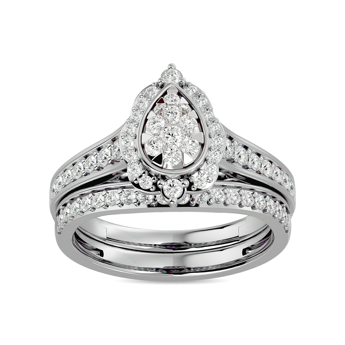 Diamond 1 Ct.tw Bridal Ring in 14K White Gold