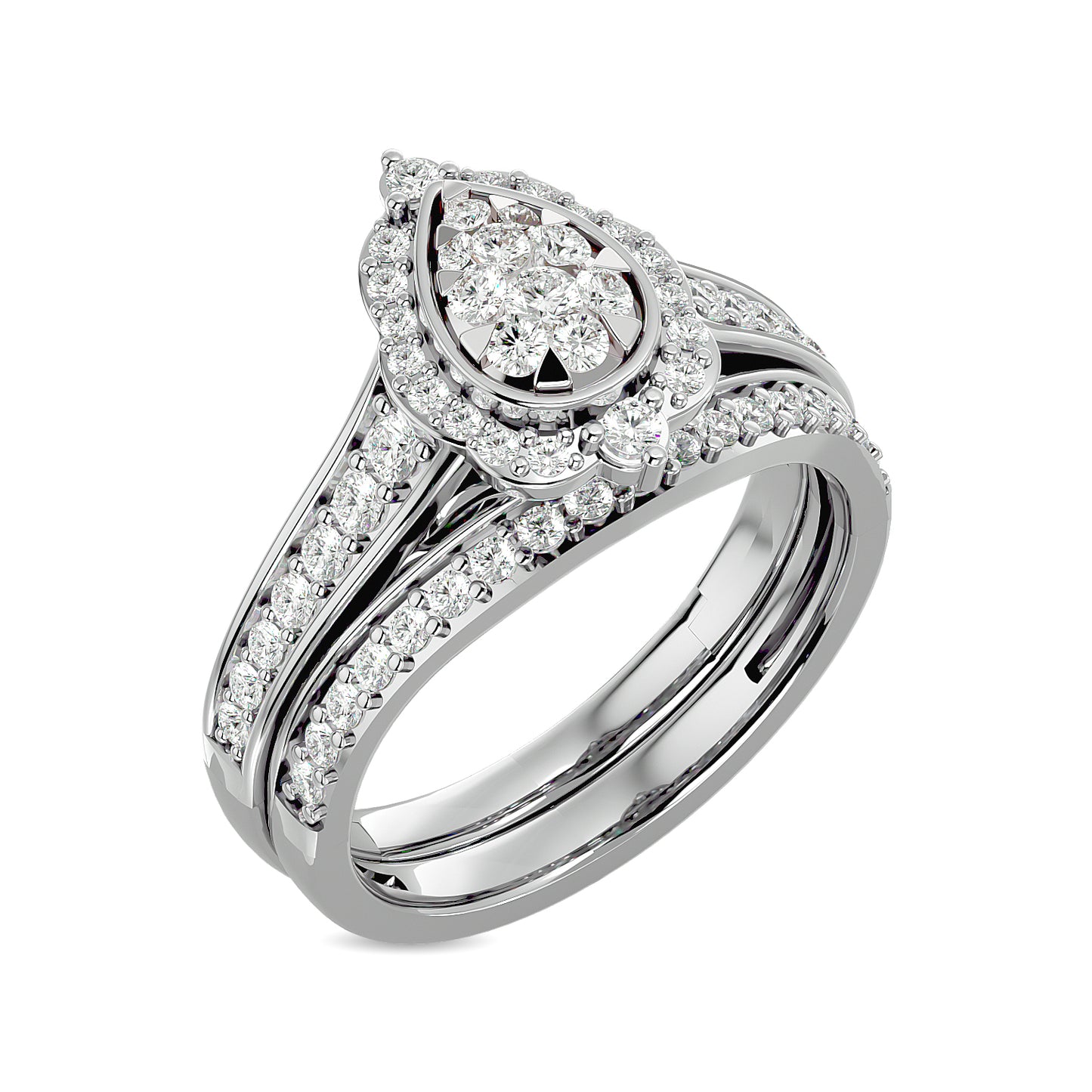 Diamond 1 Ct.tw Bridal Ring in 14K White Gold