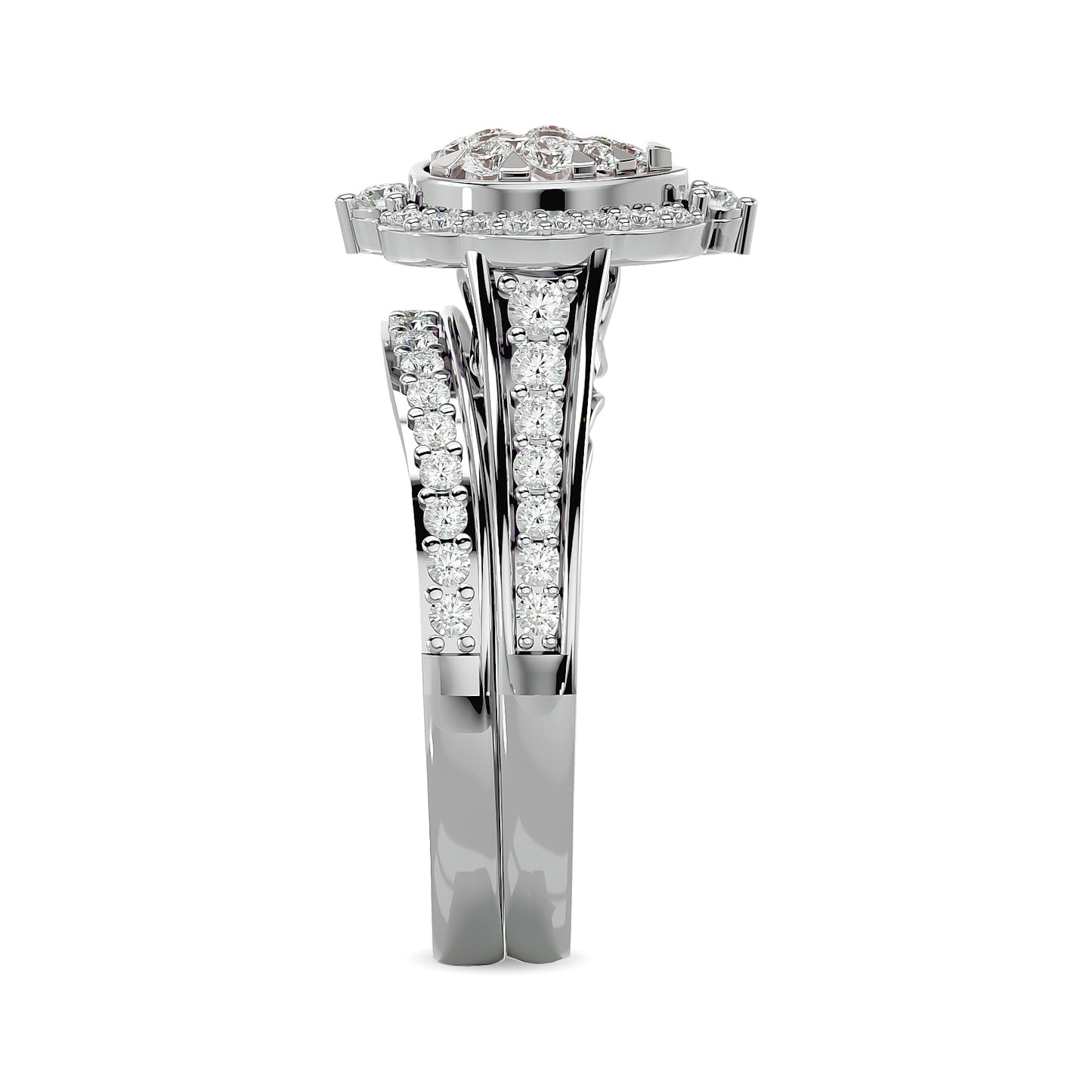 Diamond 1 Ct.tw Bridal Ring in 14K White Gold