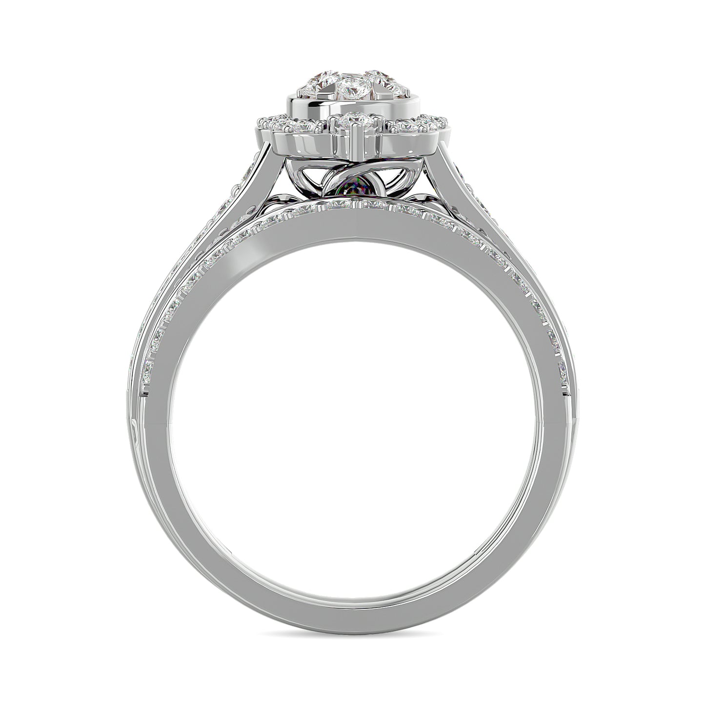 Diamond 1 Ct.tw Bridal Ring in 14K White Gold
